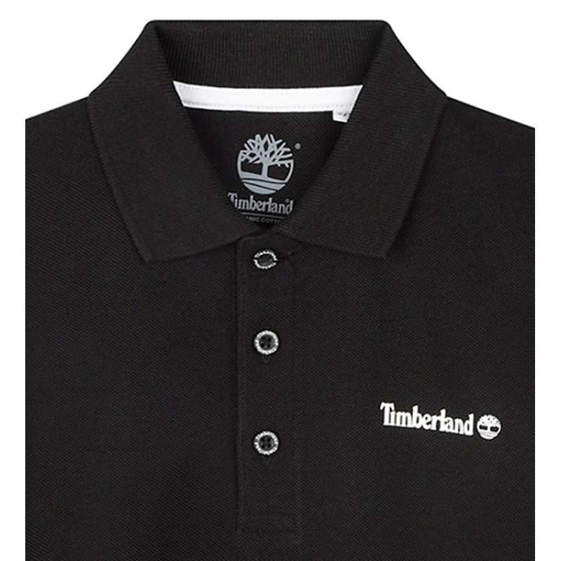 Timberland Παιδική Μπλούζα Polo Μαύρη  Timberland Παιδική Μπλούζα Polo Μαύρη