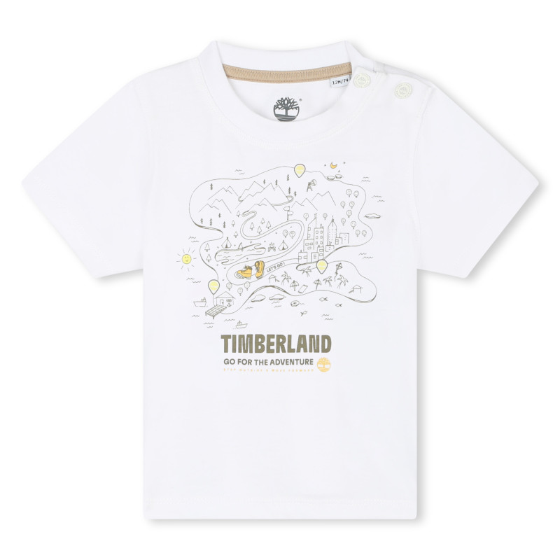 Timberland Βρεφική Μπλούζα Λευκή  Timberland Βρεφική Μπλούζα Λευκή